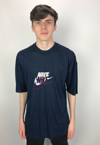 80S VINTAGE NIKE EMBROIDERED T-SHIRT