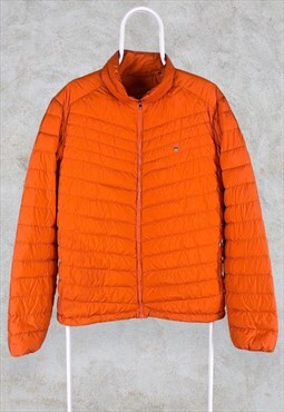Gant Puffer Jacket Orange Medium