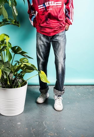 VINTAGE LEVI'S 512 JEANS IN BLUE DENIM WITH RIPS