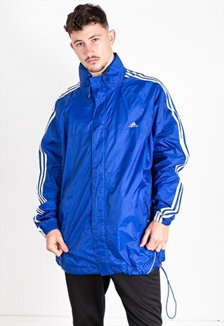 VINTAGE 80S ADIDAS RAINCOAT JACKET / S8208