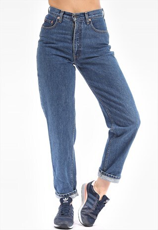 LEVI'S WOMENS LEVI'S BLUE TAPERED JEANS LEVI