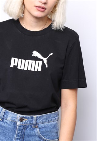 VINTAGE 90S PUMA BLACK TOP T-SHIRT