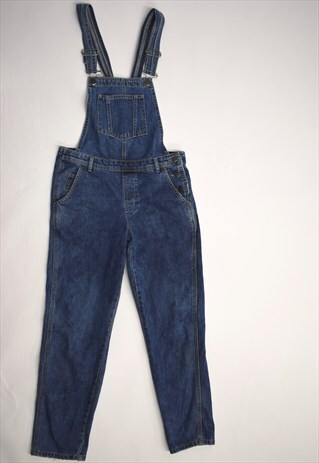 VINTAGE 90S TOPSHOP BLUE DENIM DUNGAREES