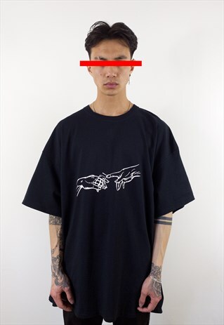 "GRENADE" OVERSIZED T-SHIRT (BLACK)