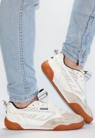 VINTAGE HI-TEC SUEDE & RUBBER TRAINERS UK 4.5