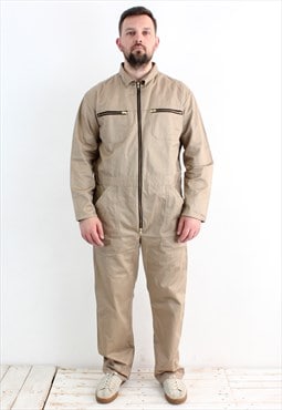 Vintage SANFOR Men L Work Jumpsuit Overall Boilersuit UK 42R
