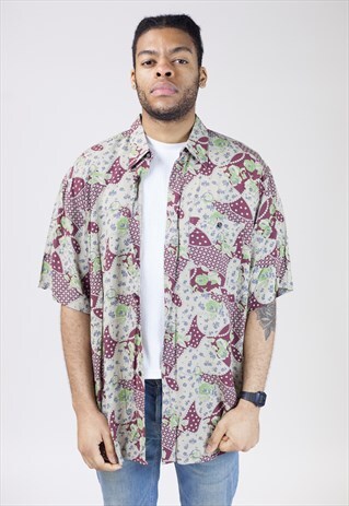 VINTAGE 90S PATTERNED SHIRT
