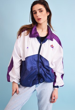 90'S RETRO NIKE ATHLEISURE SPORTS SHELL BOMBER JACKET