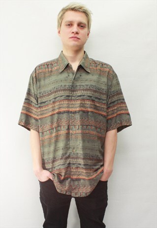 VINTAGE 90' AMAZING BEAUTIFUL COOL GREEN SHIRT