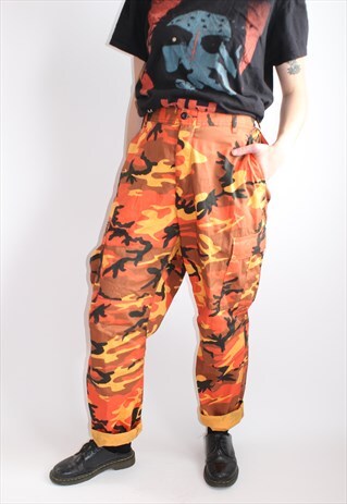 AUTHENTIC ARMY ORANGE CAMOUFLAGE TROUSERS