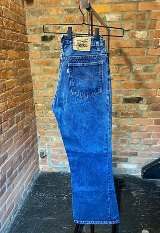 VINTAGE 90S LEVI'S 550 FLARE HIGH-RISE MOM JEANS (28)