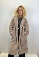 WOOL COAT IN TAUPE 