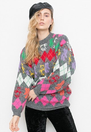 COLOURFUL TEDDY BEAR SWEATER