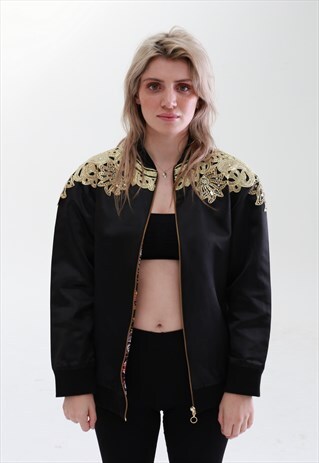 FESTIVAL EMBELLISHED BOMBER JACKET
