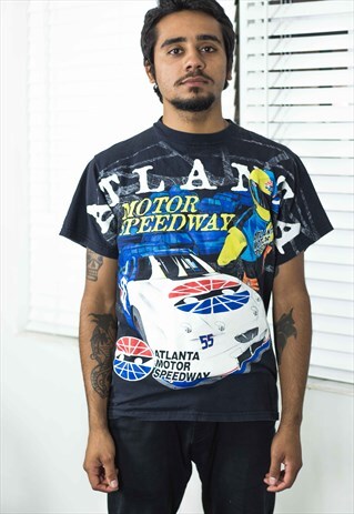 VINTAGE RACING T-SHIRT LOGO 90S M 8.4