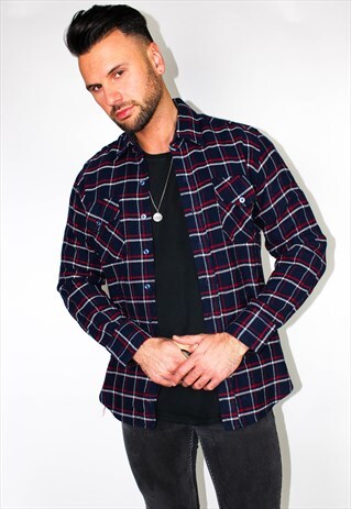 VINTAGE PLAID FLANNEL SHIRT