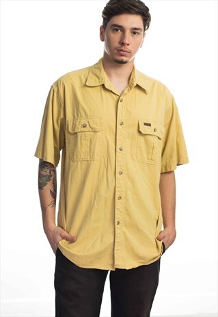 VINTAGE CARHARTT LOGO SHIRT 90S L 14