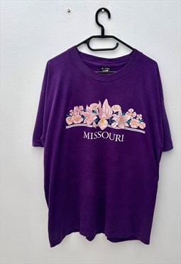 Vintage Missouri purple tourist T-shirt XL