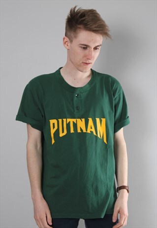 VINTAGE PUTNAM BASEBALL T-SHIRT MEDIUM
