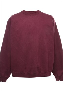 Starter Plain Burgundy Sweatshirt - XL