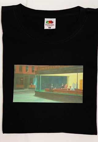 NIGHTHAWKS FAMOUS VINTAGE RETRO ART T-SHIRT