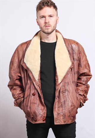 VINTAGE LEATHER AVIATOR JACKET