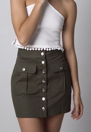 KHAKI SKIRT