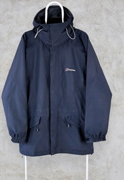 Berghaus Gore-Tex Waterproof Jacket Navy Blue Men's Medium