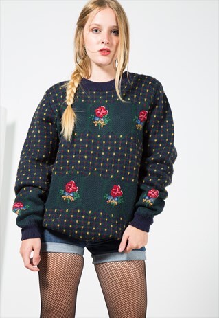 VINTAGE 80S KNIT JUMPER / S0090