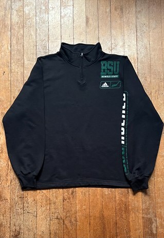 ADIDAS BLACK PRINT SWEATSHIRT