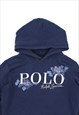 POLO RALPH LAUREN WOMENS NAVY FLORAL HOODIE