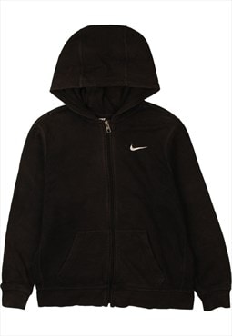 Vintage 90's Nike Hoodie Swoosh Full Zip Up Black XLarge