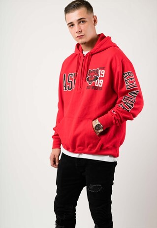 VINTAGE CHAMPION COLLEGE 1/2 ZIP HOODIE