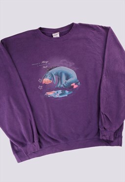 Vintage   Sweatshirt Purple XLarge Frost Crewneck