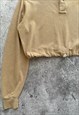 VINTAGE POLO RALPH LAUREN CROP TOP LONGSLEEVE POLO SHIRT