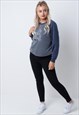 ELLESSE TEDDY BEAR EMBROIDERED SWEATSHIRT IN GREY 