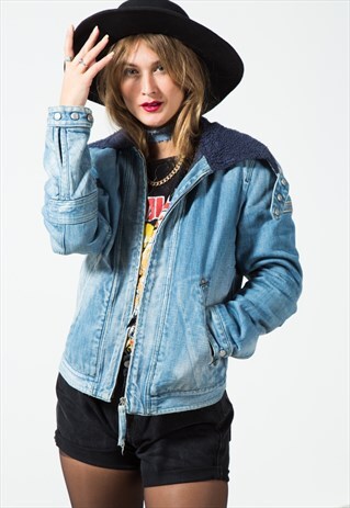 VINTAGE DIESEL WINTER SHEEPSKIN JACKET / S1678
