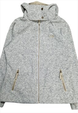 Women's The North Face Fleece Jacket In Grey Size M UK 10