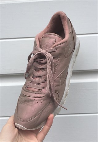 WOMENS PEARLESCENT PINK REEBOK TRAINERS HOLOGRAPHIC SHOES