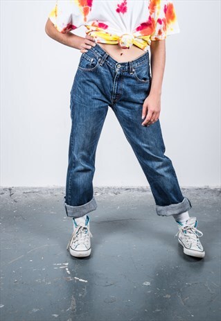 VINTAGE HIGH-WAISTED BLUE 765 LEVI'S MOM JEANS
