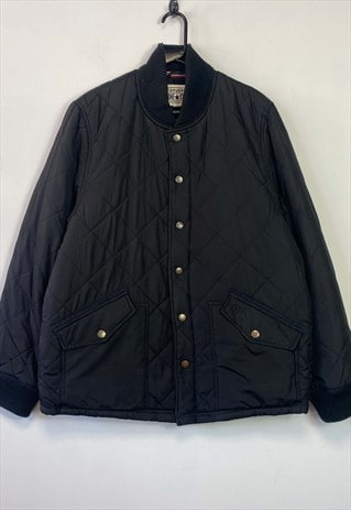 CONVERSE BLACK PADDED BOMBER JACKET MEDIUM