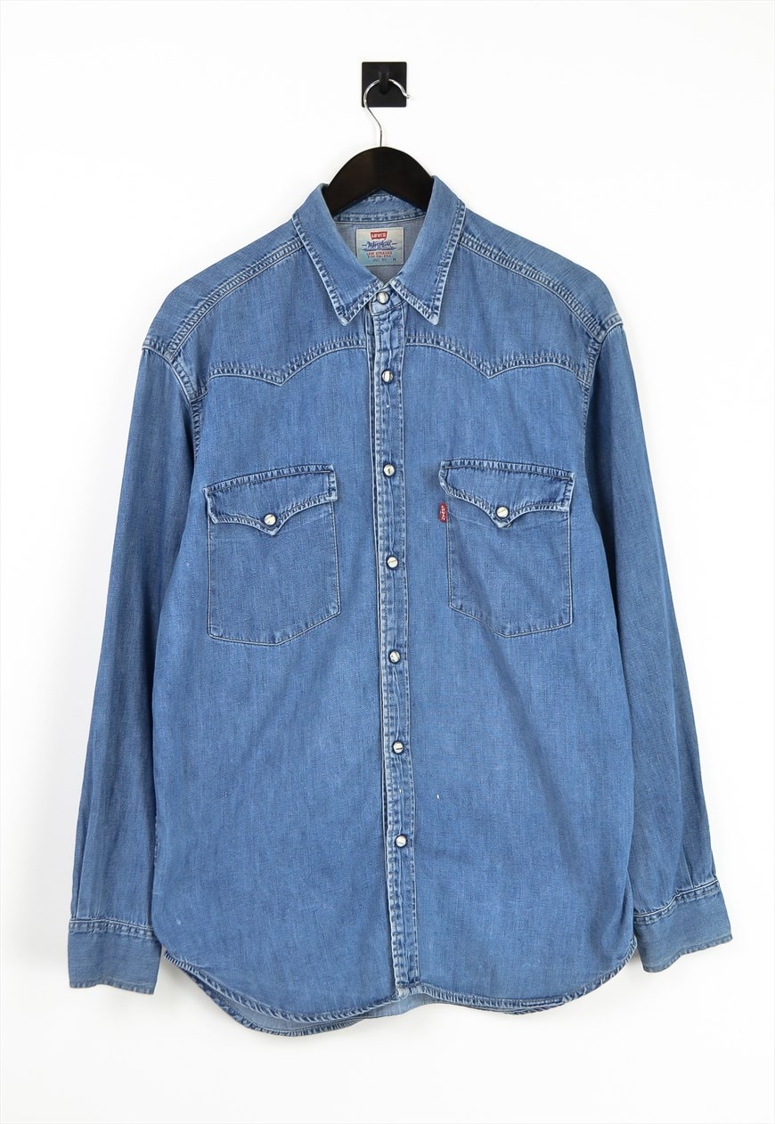 Vintage levi deals denim shirt