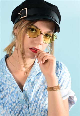YELLOW FESTIVAL HEART SUNGLASSES