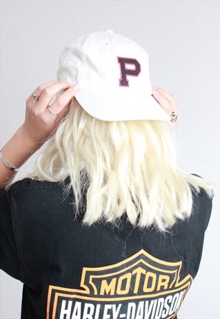 VINTAGE 90S WHITE RL POLO BASEBALL CAP