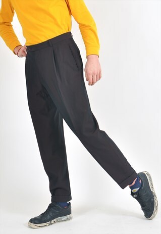VINTAGE TAPERED TROUSERS IN PURPLE