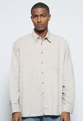 VINTAGE CORDUROY SHIRT BEIGE