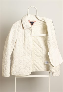 Vintage Tommy Hilfiger Quilted Padded Jacket White