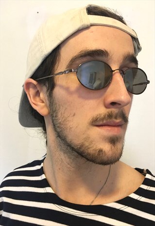 VINTAGE 90S SLIM OVAL INDIE SUNGLASSES