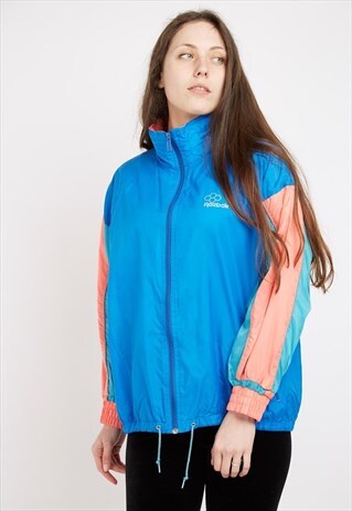 VINTAGE BLUE REEBOK RETRO SHELL JACKET