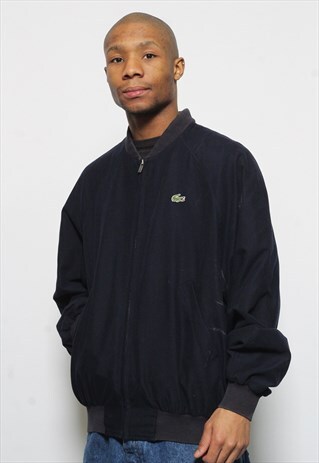 VINTAGE LACOSTE BOMBER JACKET NAVY BLUE